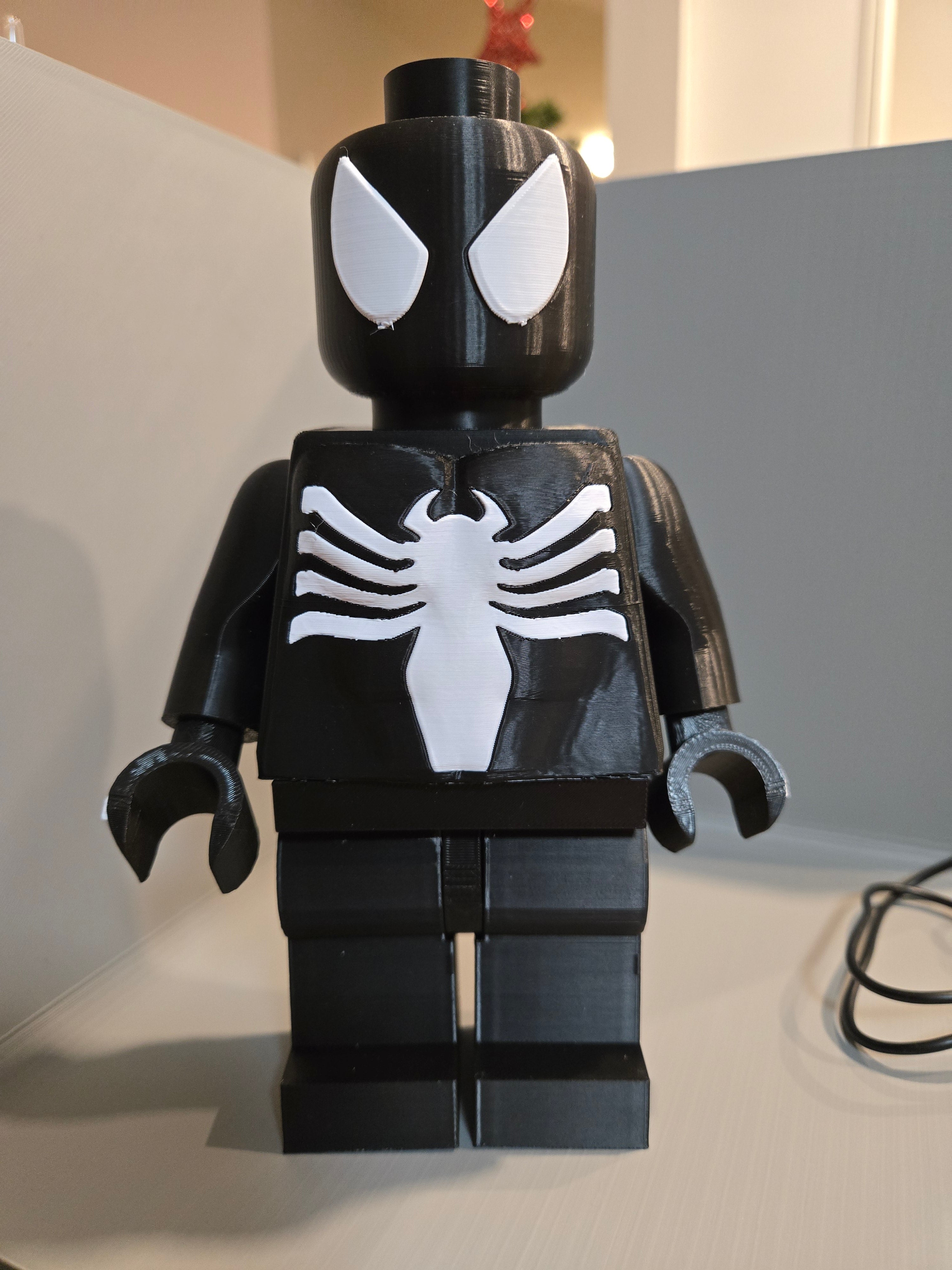 Brickfigure Black Suit Spiderman